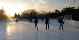 Warren Park Ice Rink. ice skating in chicago