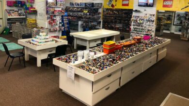 Lego collection at Atlanta Brick Co