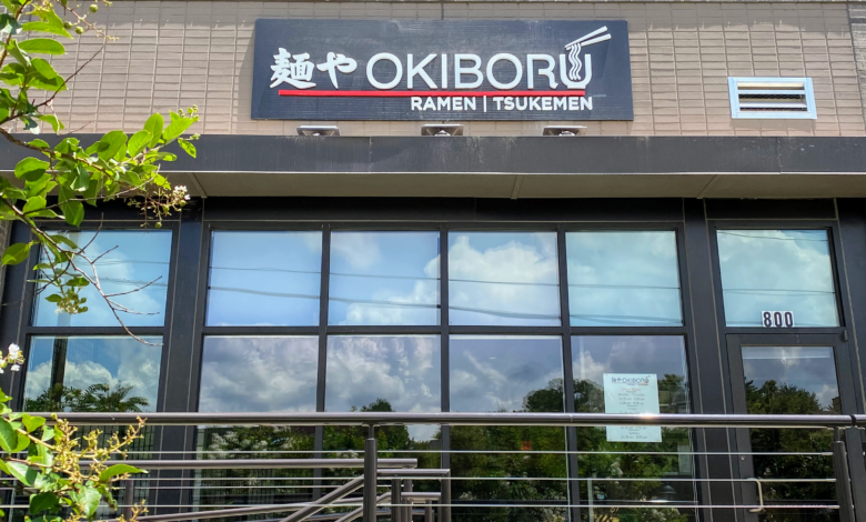 Front view of Okiboru Tsukemen & Ramen Atlanta